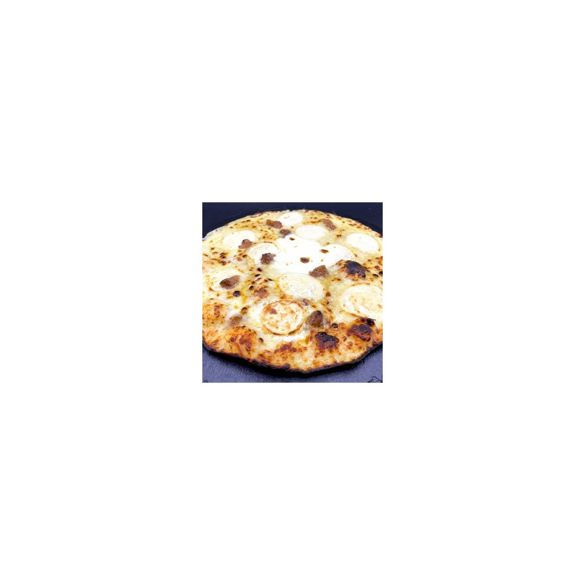 CHEVRE CHATAIGNE : Crème fraîche, mozzarella 100 %, chèvre, châtaignes, miel de châtaigne