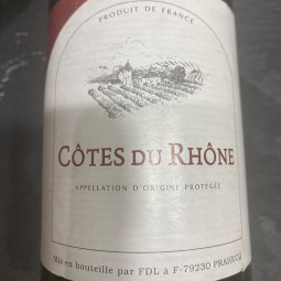 Vin rouge 75cl