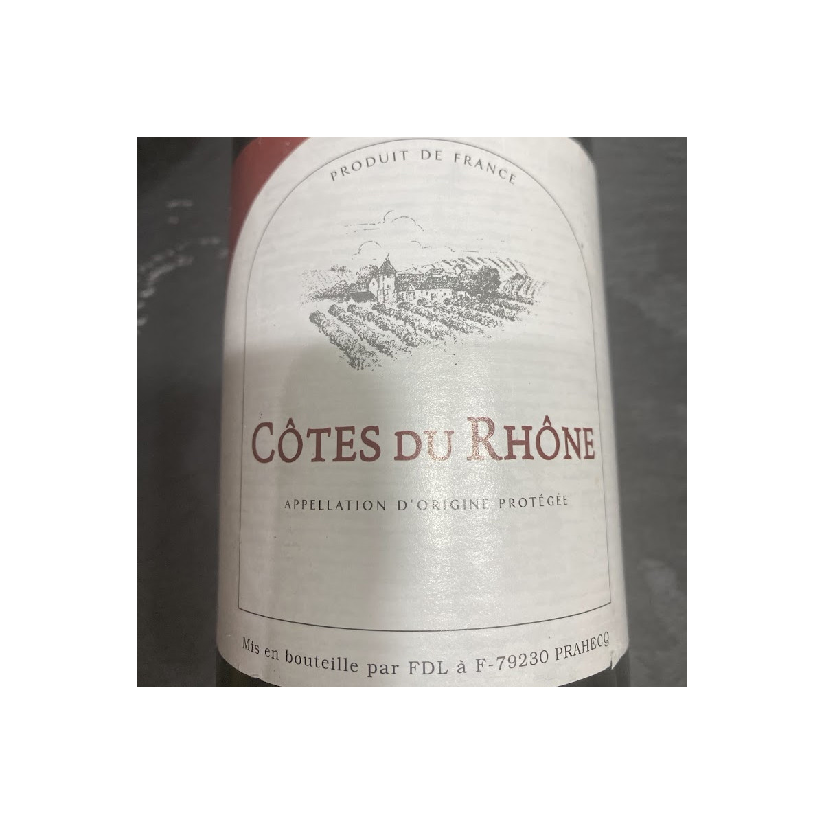 Vin rouge 75cl