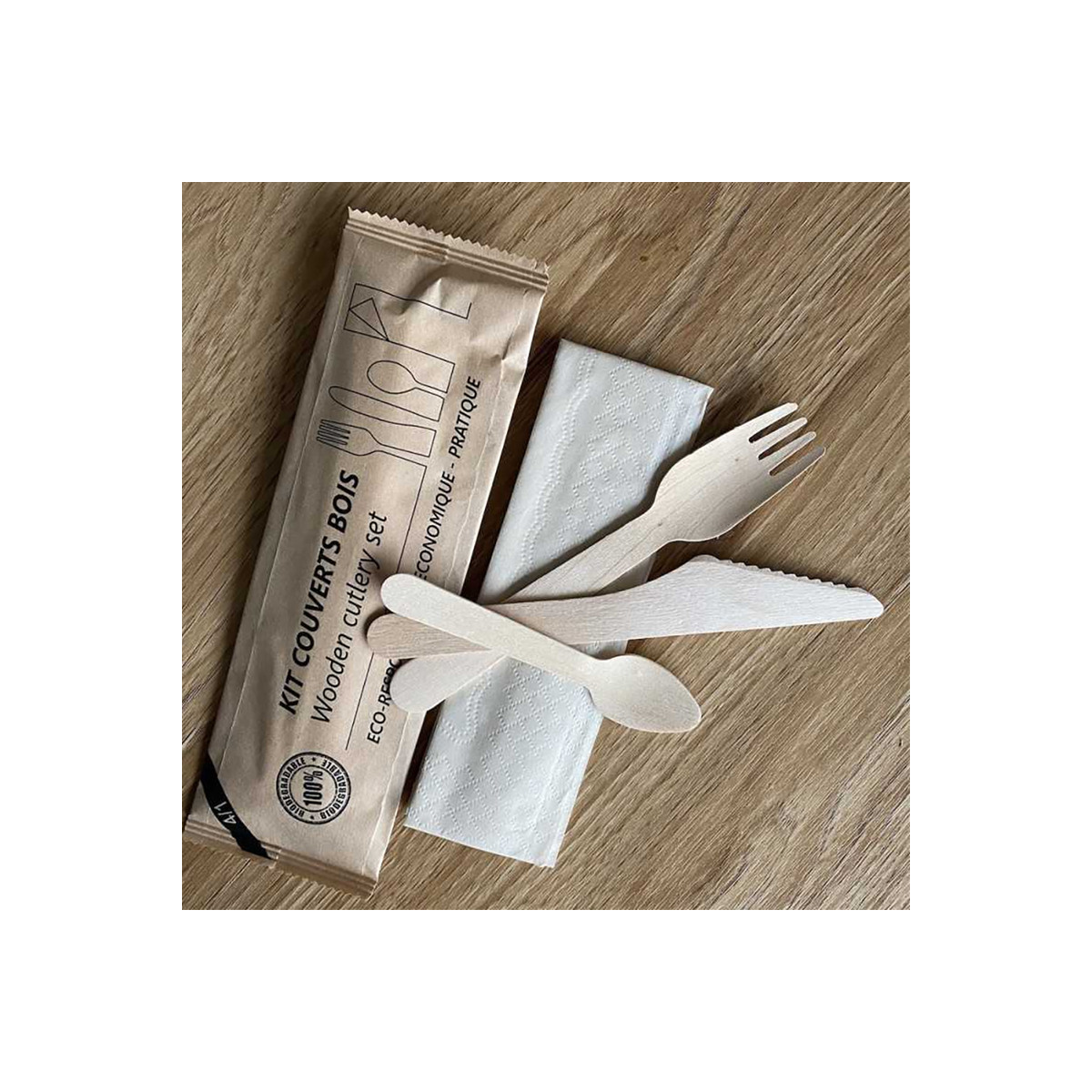 COUVERTS : kit en bois 4 en 1