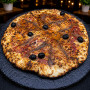 NAPOLITAINE CLASSIQUE : Sauce tomate maison, mozzarella 100 %, anchois, olives.