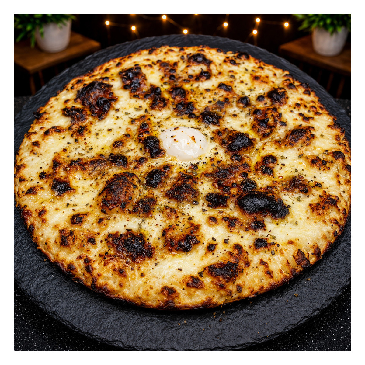 SAVOUREUSE : Crème fraîche, mozzarella 100%, camembert, roquefort, figues grillées, oignons, miel