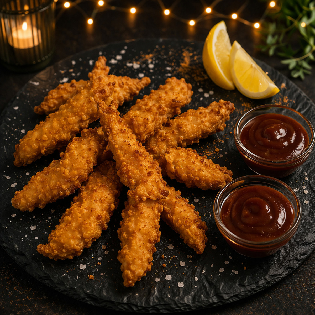 POULET CITRON X 7 + 2 COUPELLES BARBECCUE