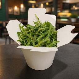 .ACCOMPAGNEMENT : Roquettes avec vinaigrette à huile de sésame et sauce soja (accompagnement parfait avec votre pizza)