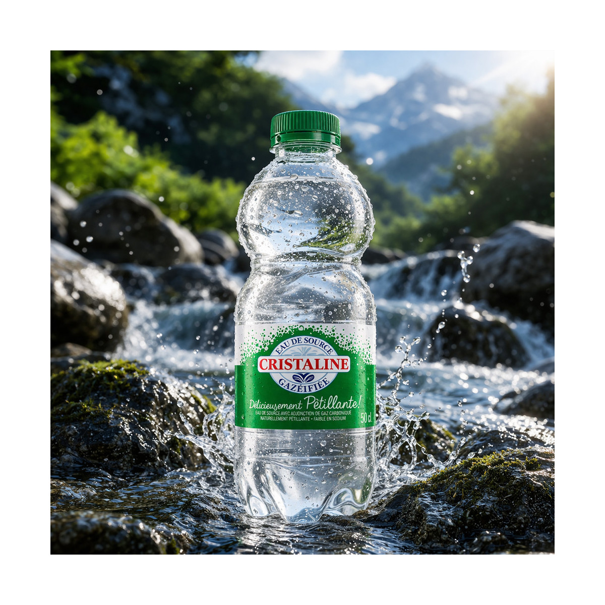 EAU CRISTALINE GAZEUSE 33CL