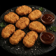 NUGGETS POULET X 8 + 2 COUPELLES BARBECUE