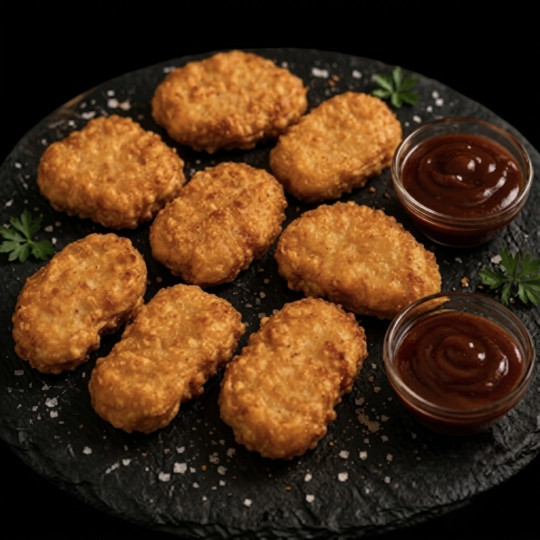 NUGGETS POULET X 8 + 2 COUPELLES BARBECUE