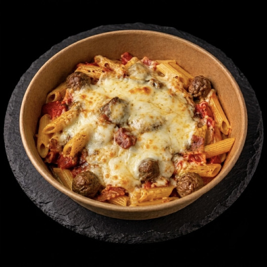 PENNE AUX BOULETTES DE BŒUF COMTÉ
