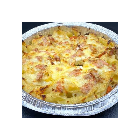 GRATIN SAUMON : Crème fraîche, saumon fumé sauvage, gratin de Comté